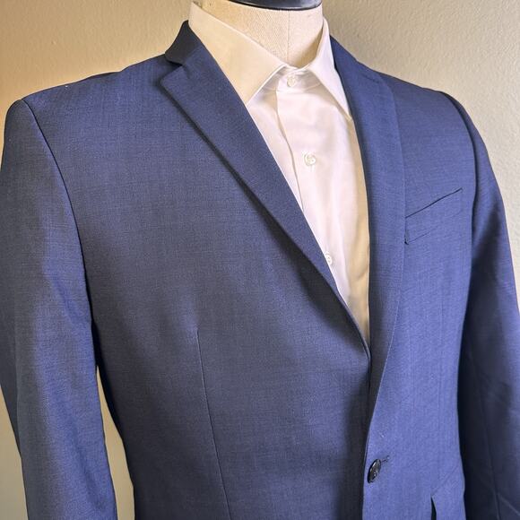 BAR III Suit Sport Jacket Coat Men 40 R Slim fit Macy's 100 % wool - Picture 1 of 16